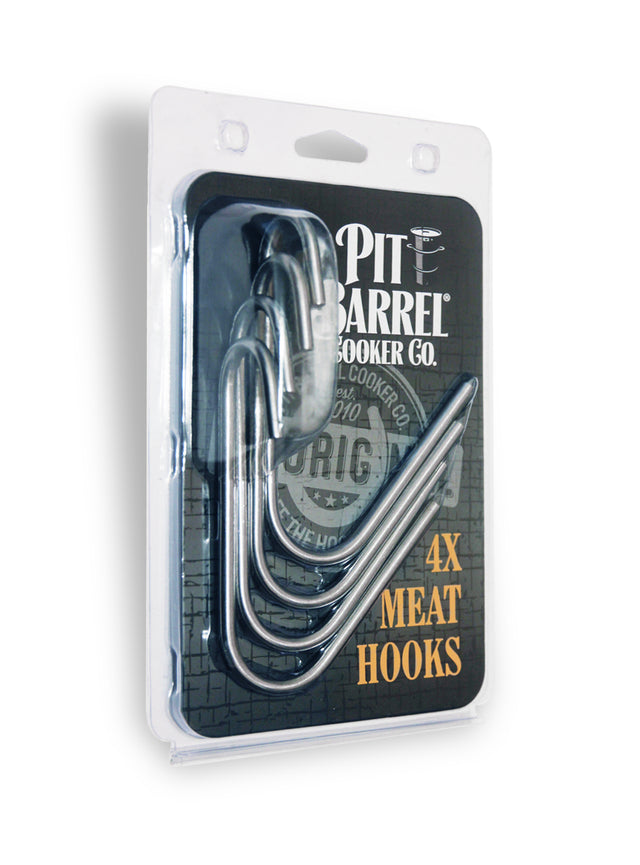 Stainless Steel Meat Hooks (4pc)