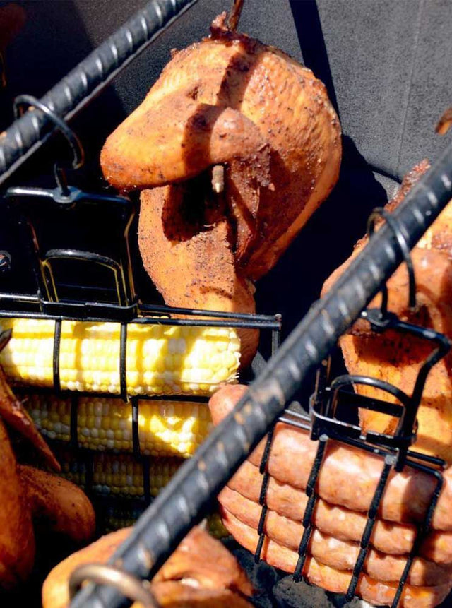 Hanging-Value-Pack-and-Food-In-Barrel-Smoker