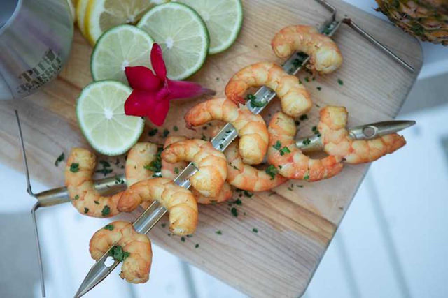 Shrimp-On-Skewers-On-Cutting-Board